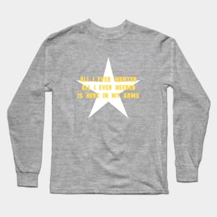 All I Ever Wanted, star, mustard Long Sleeve T-Shirt